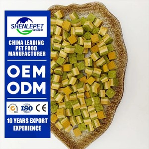 SHENLEPET OEM/ODM Premium latte di capra e erba di gatto blocca snack per animali domestici ingredienti naturali facili da digerire cibo liofilizzato per animali domestici - Product Image 1