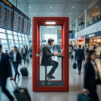 Cabine de travail insonorisée préfabriquée pour bureau à domicile ou studio, cabine téléphonique silencieuse, cabine acoustique insonorisée pour appels téléphoniques