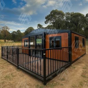 Casa Prefabricada de Lujo de 2 Pisos, Villa Modular Desmontable Moderna, 3 Dormitorios, 20 pies x 40 pies, Estructura de Acero de Alta Gama, Casa/Hotel - Product Image 2