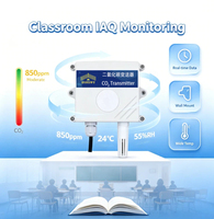 Moniteur de CO2, capteur de température et d'humidité, RS485 Modbus NDIR, montage mural pour la surveillance de l'IAQ dans les salles de classe et les bureaux