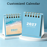 Calendrier de bureau en papier jour par jour, impression personnalisée, luxe, sur mesure, 2027, différentes formes, personnalisé, bureau, bureau à domicile