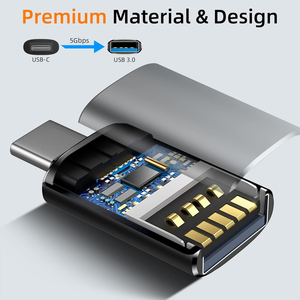USB to USB C Adapter for Apple Watch Ultra 8 <b>9</b>,iPhone 15 Pro Max 14 13 12,AirPods,S22 S23 S24 A5 <b>Note</b> 30 OTG Adapt USB to USB C - Product Image 2
