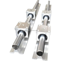 Rails de guidage linéaires ronds CNC MOTIONTECH SBR12-SBR18 et blocs coulissants SBR30UU avec roulements à billes en acier chromé de précision P2/P4/P5