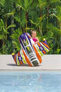 Bestway 41503 Splash Shuttle, flotteur gonflable pour enfants, 1,17 <span class=keywords><strong>m</strong></span> x 1,07 <span class=keywords><strong>m</strong></span>, flotteur de <span class=keywords><strong>piscine</strong></span>, anneau de natation gonflable - Product Image 2