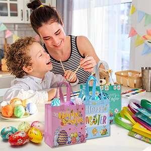 Sacs fourre-tout réutilisables en PP non tissé, écologiques, à motifs de dessins animés personnalisés, pour cadeaux, courses et achats - Product Image 2