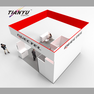 Sistema de exposición moderno Diseño de cabina 10x10 Cabina de convenciones Soporte de exhibición Stand Expo Booth 3x3 Aluminio con soportes de TV - Product Image 3