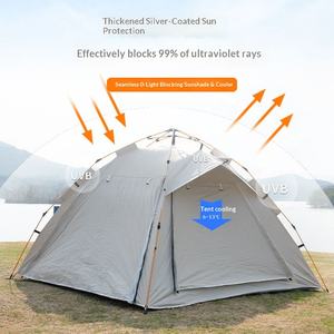 <span class=keywords><strong>Tente</strong></span> en tissu Oxford monocouche, installation automatique quatre saisons, <span class=keywords><strong>moustiquaire</strong></span> extérieure, sans installation, camping portable, 2, 3, 4 personnes - Product Image 3