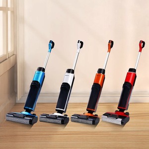 Cordless Floor Scrubber Wet Dry Vacuum Cleaner 36V <b>Battery</b> Powered With <b>Flat</b> Suction Nozzle For Home Cleaning - Product Image 1