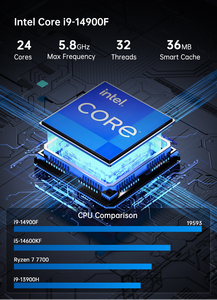<span class=keywords><strong>Mini</strong></span> PC de jeu Intel I9-14900F RTX4070 12G GDDR6X, sortie quatre écrans 8K, refroidissement par quatre ventilateurs, haute performance graphique, ordinateur de jeu compact, Windows 11 - Product Image 2