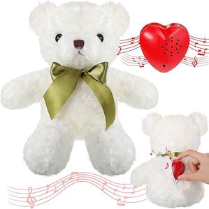 Hot Bán Talking Teddy Đồ Chơi Sang Trọng Nút Âm Thanh Trái Tim Với Ghi Âm Giọng Nói Bé Nhịp Tim Lưu Niệm Cao Cấp Loa - Product Image 6