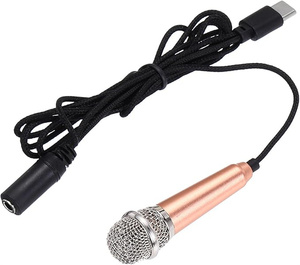 Microfono USB C <span class=keywords><strong>Portatile</strong></span> per Karaoke, Microfono Cablato per Telefoni Android, per Registrazione Vocale, Canto, Interviste e Vlog - Product Image 6