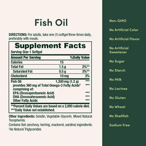 Qbioflex Triple <span class=keywords><strong>Huile</strong></span> de Poisson Oméga <span class=keywords><strong>3</strong></span> Haute Puissance en Gélules – Grand Flacon – Acides Gras EPA DHA Équilibrés – Nutriments Cognitifs Quotidiens - Product Image 3