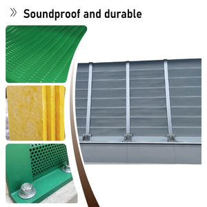 현대식 야외 아크릴/PVC 및 금속 소음 차단벽 (고속도로 소음 감소용, 병원용, 부식 방지 설계) - Product Image 1