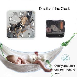 For Living Room Home Decor <strong>Clocks</strong> Creative <strong>Wall</strong> <strong>Clocks</strong> Tempered Glass Mute Quartz <strong>Kitchen</strong> Birthday Red Kid Modern Single Face - Product Image 4