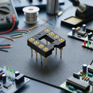 ซ็อกเก็ตไอซี Samtec ICA-308-SGG แบบ DIP8 8 ขา ระยะห่างระหว่างแถว 0.3 นิ้ว ระยะห่างระหว่างขา 0.1 นิ้ว ชุบทอง ผลิตในสหรัฐอเมริกา - Product Image 2