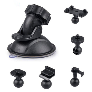 Support de ventouse 6-en-1 pour caméra de tableau de bord Boucle carrée fixe universelle en forme de L Support assorti à vis 6MM - Product Image 1