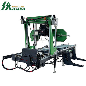 Aserradero de Cinta Hidráulico Horizontal Portátil Automático con Remolque Móvil y Motor Diésel para Corte de Madera - Product Image 3