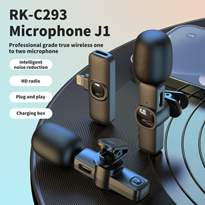 J1 Unlov ไมโครโฟนสองตัวแอนดรอยด์ Type C, ไมโครโฟนไร้สายโทรศัพท์มือถือ - Product Image 2