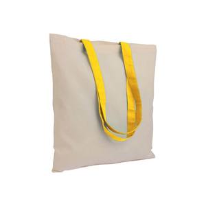 Bolsa de Compras de Algodón Personalizable, Mediana, 30-50 cm, Amarilla, con Asa para el Hombro, para Uso Diario - Product Image 1