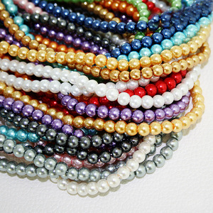 Perlas <span class=keywords><strong>de</strong></span> Vidrio Coloridas al por Mayor <span class=keywords><strong>de</strong></span> 4/6/8/10 mm para Hacer <span class=keywords><strong>Joyas</strong></span> y Collares - Product Image 5