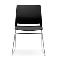 Chaise de salle à manger en plastique de style moderne chaise de conférence de bureau empilable pour visiteur pour salle de conférence ou à usage domestique
