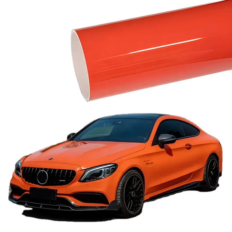 Wholesale Crystal Orange Color Changing Wrapping Film Car TPU PPF Paint Protection Film Roll Car Wrap