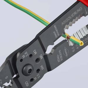 คีมย้ำสายไฟ KNIPEX 97 21 215 C ด้ามจับหลายชิ้นส่วนเคลือบสีดำ 230 มม. - Product Image 3