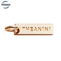 Breloque en métal personnalisée avec logo, pendentif de créateur pour collier, étiquette métallique pour bracelet, breloque de chaîne, accessoire de bijoux en alliage