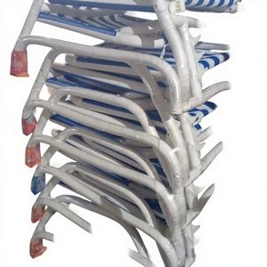 Horticlub Wholesale Waterproof <b>Outdoor</b> Sun Lounger | Adjustable Poolside Recliner <b>Chair</b>/<b>Stackable</b> Patio Lounge Bed UV-resistant - Product Image 1