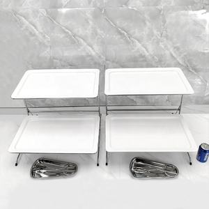 <span class=keywords><strong>Plateau</strong></span> <span class=keywords><strong>de</strong></span> service sain en céramique <span class=keywords><strong>de</strong></span> porcelaine blanche à 2 niveaux pierres précieuses apéritif salade fruits <span class=keywords><strong>de</strong></span> <span class=keywords><strong>mer</strong></span> plateaux <span class=keywords><strong>de</strong></span> fruits pour buffet restauration - Product Image 5