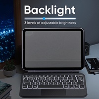 Casing Keyboard nirkabel magnetik, untuk iPad Mini 2022 generasi ke-6 A2567 A2568, Keyboard ajaib untuk iPad Mini 6