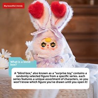 Seri Dreamy Lolita Plush Blind Box Keychain Mainan Seni Trendy Figur Mini Boneka Gantungan Tas Grosir Buatan China Asli