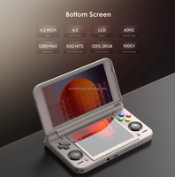 Konsol Game Genggam Retroid Pocket Duo Lite Layar TFT 5.5''+4.2'' Inci 4+64GB 6+128G Android 15 /16 Pemutar Video Game Plastik