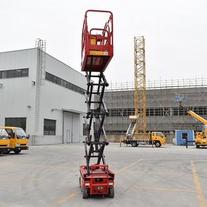 Plataforma Elevadora de Tijera Eléctrica Hidráulica, Altura de Plataforma de 6-14 Metros, Capacidad de 230-450 kg, Plataforma de Trabajo Aérea Móvil - Product Image 1