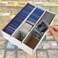B623 Boîtes de rangement en carton pour cartes de sport avec 8 séparateurs et 50 pochettes TCG Magic Mtg Storage Collection Deck Box TCG