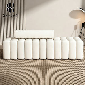Modern Custom PU Leather Hair Salon & Spa Waiting <b>Bench</b> <b>Sofa</b> with Mirror Styling Station Durable Commercial Furniture - Product Image 2