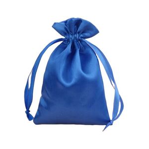 Pochette personnalisée double couche en satin avec cordon de serrage pour cadeaux de mariage, rangement de chaussures, perruques et extensions capillaires - Product Image 1
