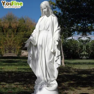 Maria Life Size Outdoor Garden Church Decor Mary Marble Maria Statue Sculpture