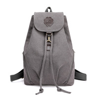 Sac à dos en toile ciré pour femme, sac d'école de couleur Pastel, style vintage, logo personnalisé, cordon rose, pour enfants, nouvelle collection