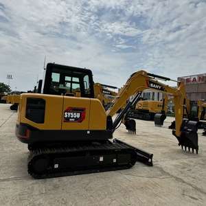 Mini para excavadora Sany SY55U, excavadora hidráulica de orugas de 5 toneladas, precio barato con motor esencial, bomba de motor, engranaje de caja de cambios - Product Image 5