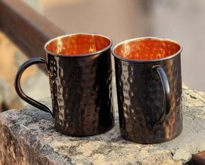 Taza de Mula brillante negra de cobre martillado de alta calidad para decoración de utensilios de cocina y accesorios de Bar a precio Minorista al por mayor - Product Image 4