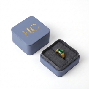 E-commerce Jewelry Brand Packaging Wholesale Ring Lid and Base Box Manufacturer Custom Logo Rigid Case for Online Business Bulk - Product Image 1