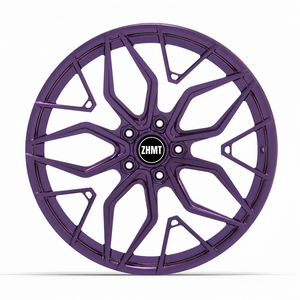 Rines Metálicos Púrpura <span class=keywords><strong>de</strong></span> 17-22 Pulgadas para Hipercoches, Forjados a Medida, para Pagani Huayra, Ferrari, <span class=keywords><strong>Lamborghini</strong></span>, 5x112, 5x130, 20mm - Product Image 5