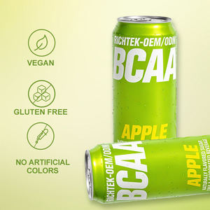 Marque privée 2:1:1 <span class=keywords><strong>BCAA</strong></span> Boisson énergisante gazéifiée Supplément en vitamine B6 B1 hypocalorique <span class=keywords><strong>sans</strong></span> <span class=keywords><strong>sucre</strong></span> pour la nutrition sportive - Product Image 4