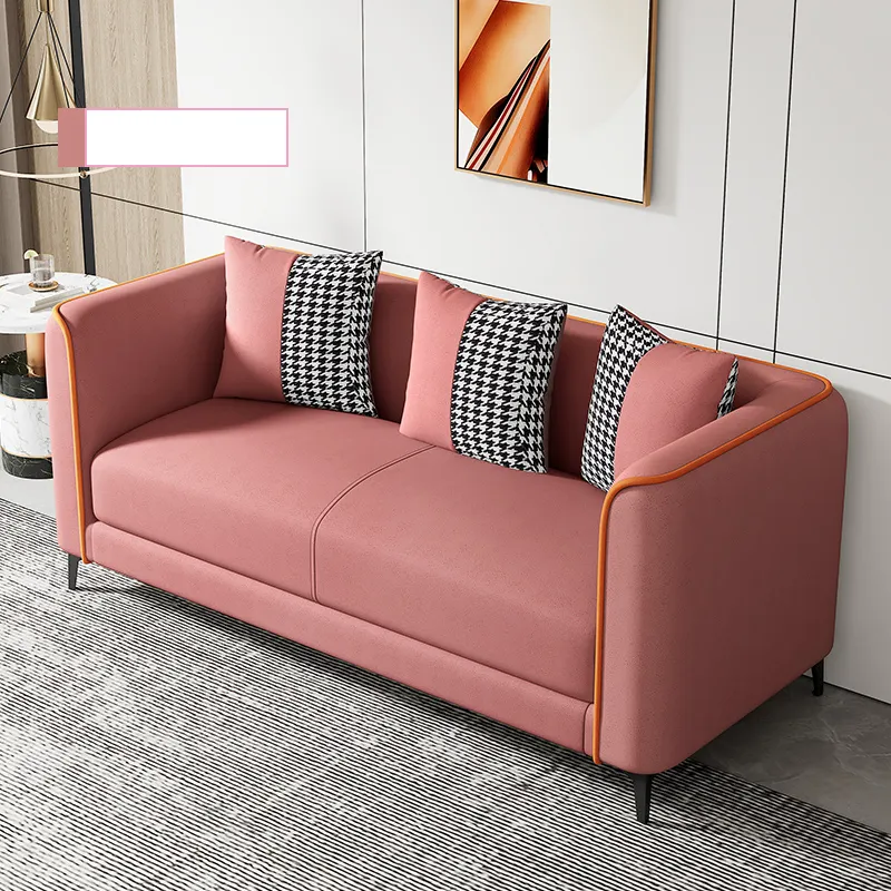 Sofa nhỏ Bắc Âu phòng khách công nghệ đơn giản vải tiếp tân sofa cho thuê căn hộ phòng ngủ sofa