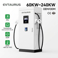Chargeur rapide DC de haute qualité pour véhicules électriques, commercial, OCPP IP54 60KW 120KW 160KW CCS GBT NACS Chademo, avec écran LED