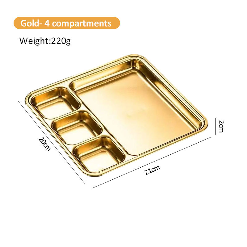 Gold 4 compartments