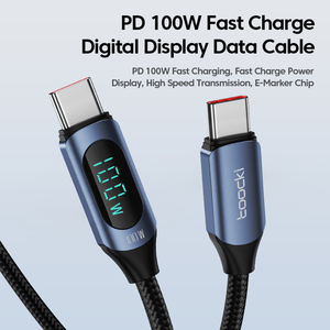 Toocki Liquid Silicone Data <strong>Cable</strong> <strong>USB</strong> <strong>C</strong> to L Fast Charging <strong>Cable</strong> Type <strong>C</strong> to L I Phone <strong>Cable</strong> with Digital Display - Product Image 3