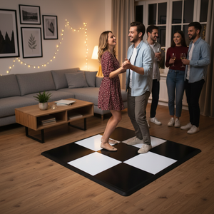 465x465mm Outdoor Waterproof Portable Seamless Light Brown Cam-lock <strong>4x4</strong> Brown <strong>Wood</strong> Dance Floor for Weddings - Product Image 2