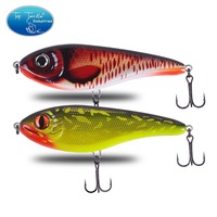 Leurre pour poissons d'eau salée et d'eau douce, type Minnow, 9cm 21g, en acier inoxydable, JERK BAIT Flame Dragon, artificiel, rigide, nouvelle couleur, vente en gros